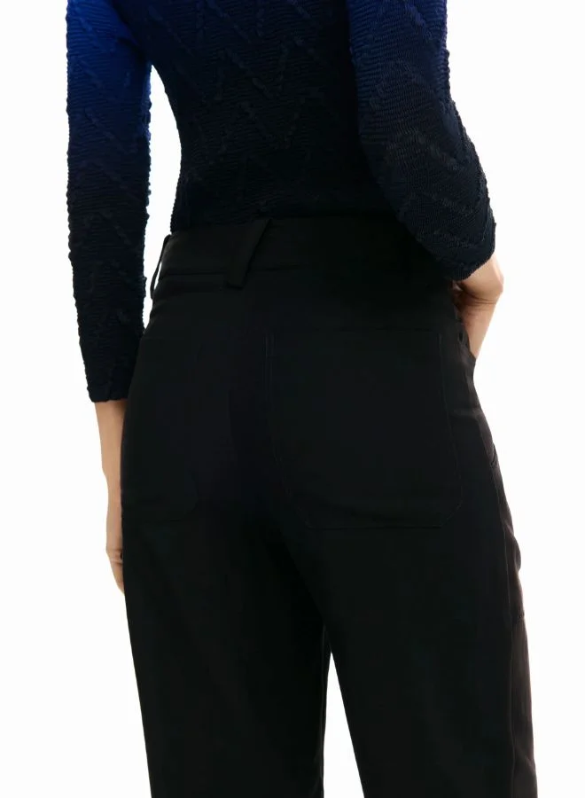 Desigual Red Fluid Patch Trousers for Women | Best Price UAE